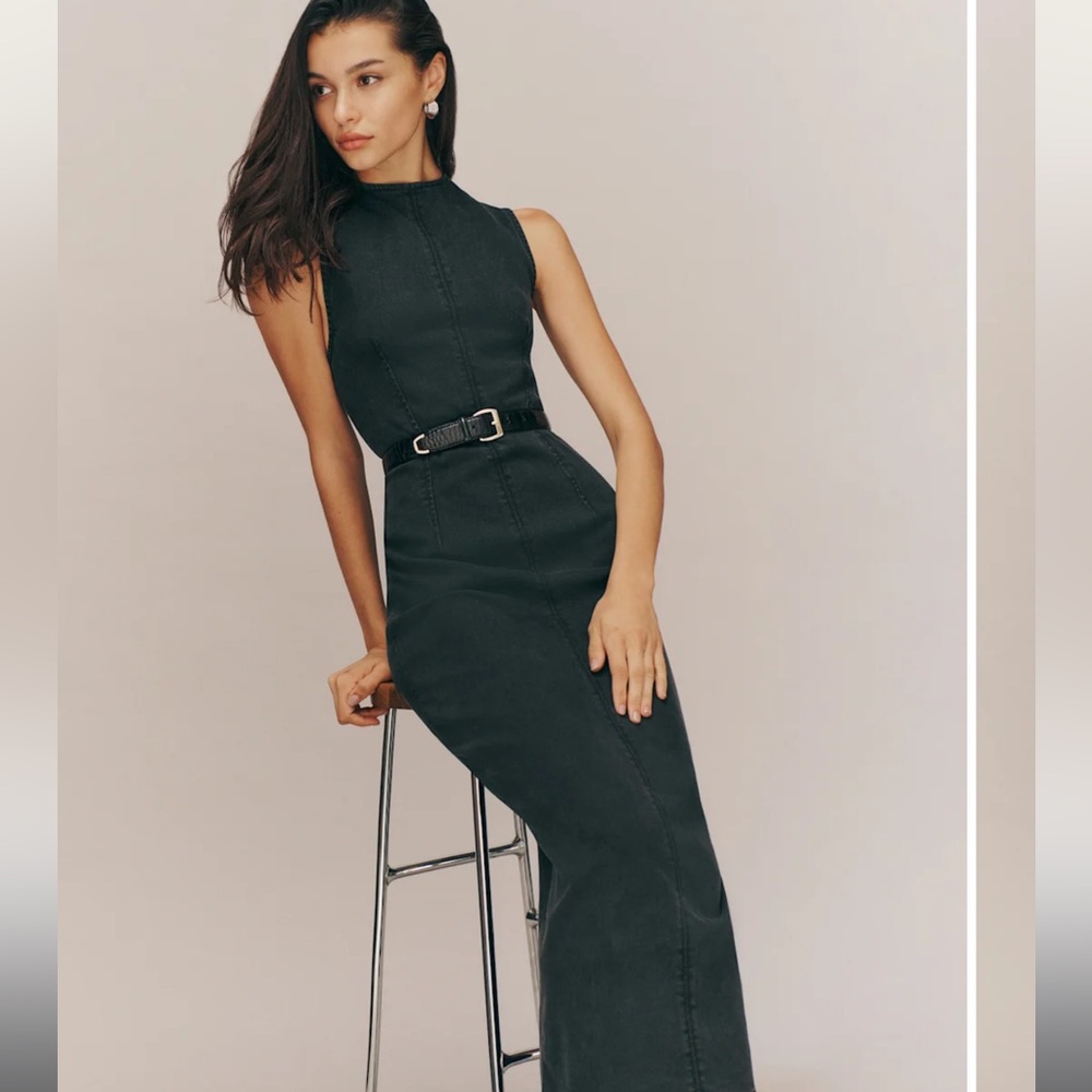 Reformation Kendi Denim Midi Dress